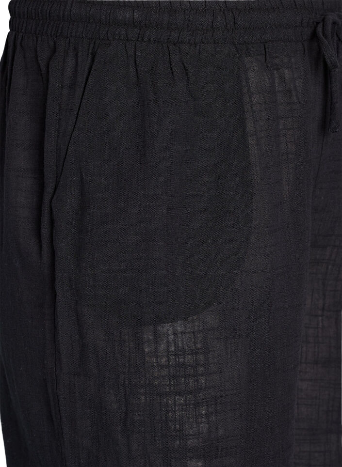 FLASH - Broek met rechte pijpen en een hoge taille, Zwart, Packshot image number 2