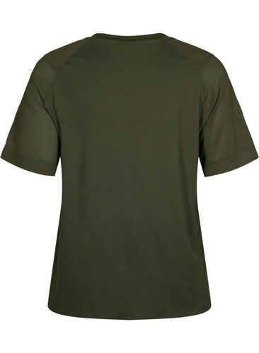 Trainings-T-shirt met korte mouwen en ronde hals, Forest Night, Packshot image number 1
