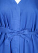 Jurk met 3/4 mouwen en striksluiting, Blauw, Packshot image number 2