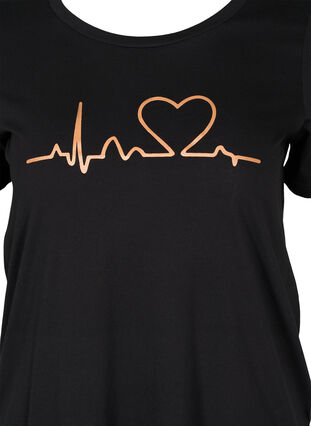 Slaap t-shirt, Black HEART COPPER, Packshot image number 2