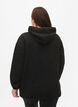 Sportief sweatshirt met capuchon, Black, Model image number 1
