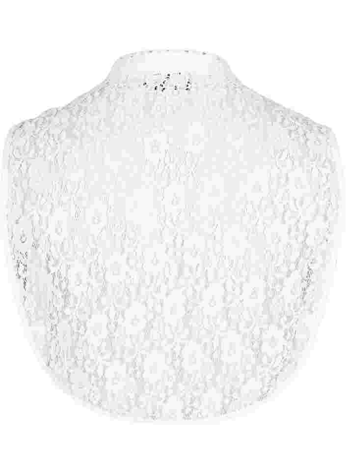 Overhemdkraag in kantkwaliteit, Bright White, Packshot image number 1