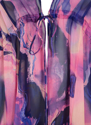 Strand kimono met print., Purple Swirl, Packshot image number 2