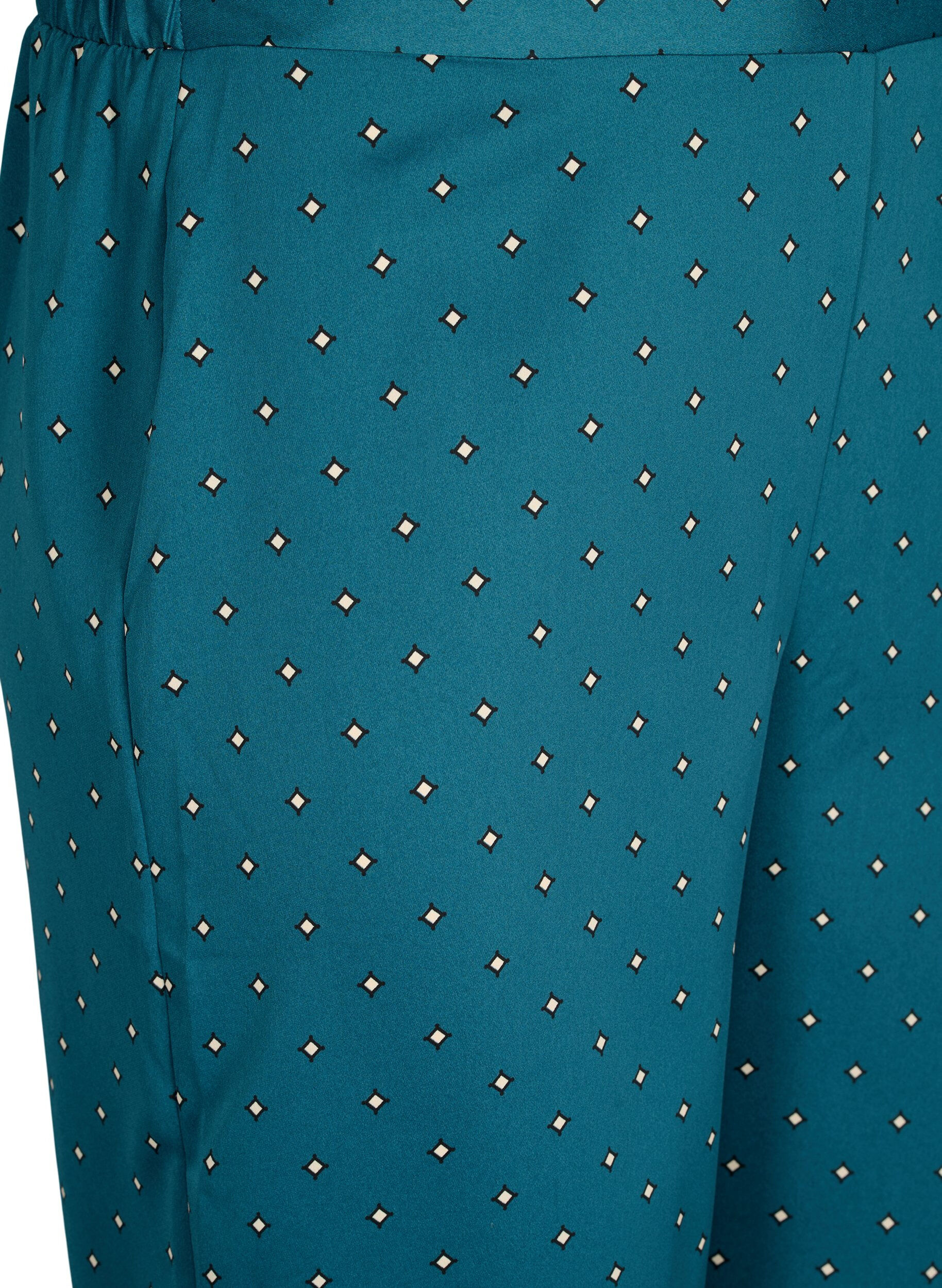 Zizzi Pyjama broeken met print, Balsam AOP, Packshot image number 2