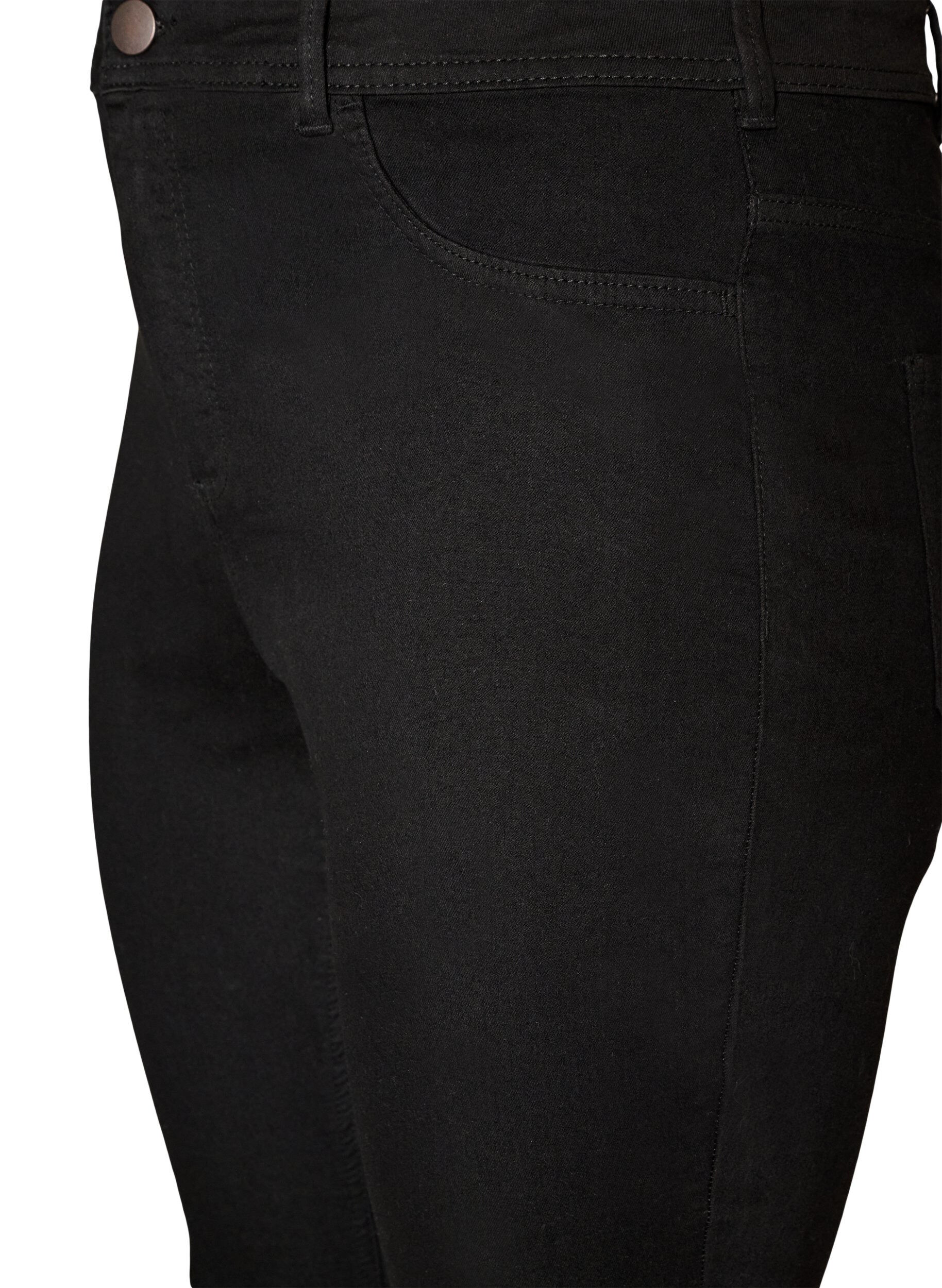ZizziAmy super slim-fit jeans met hoge taille, Zwart, Packshot image number 2