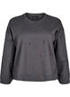 Sweatshirt met oogjes, Grijs, Packshot image number 0