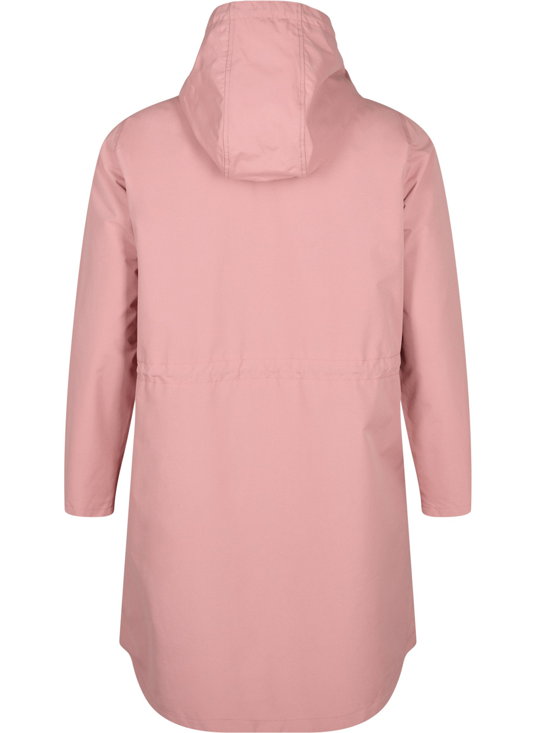 Zizzi FLASH - Waterafstotende parka met capuchon, Ash Rose, Packshot image number 1