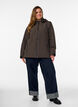 Waterdichte winterjas met afneembare capuchon, Bruin, Model image number 1