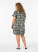 Katoenen jurk met korte mouwen en print, Groen, Model image number 2