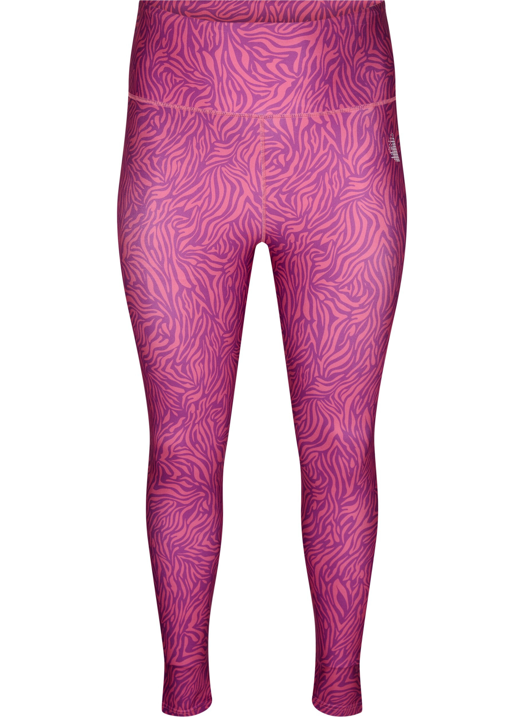 Zizzi 7/8 workout leggings met dierenprint, Charisma AOP, Packshot image number 0