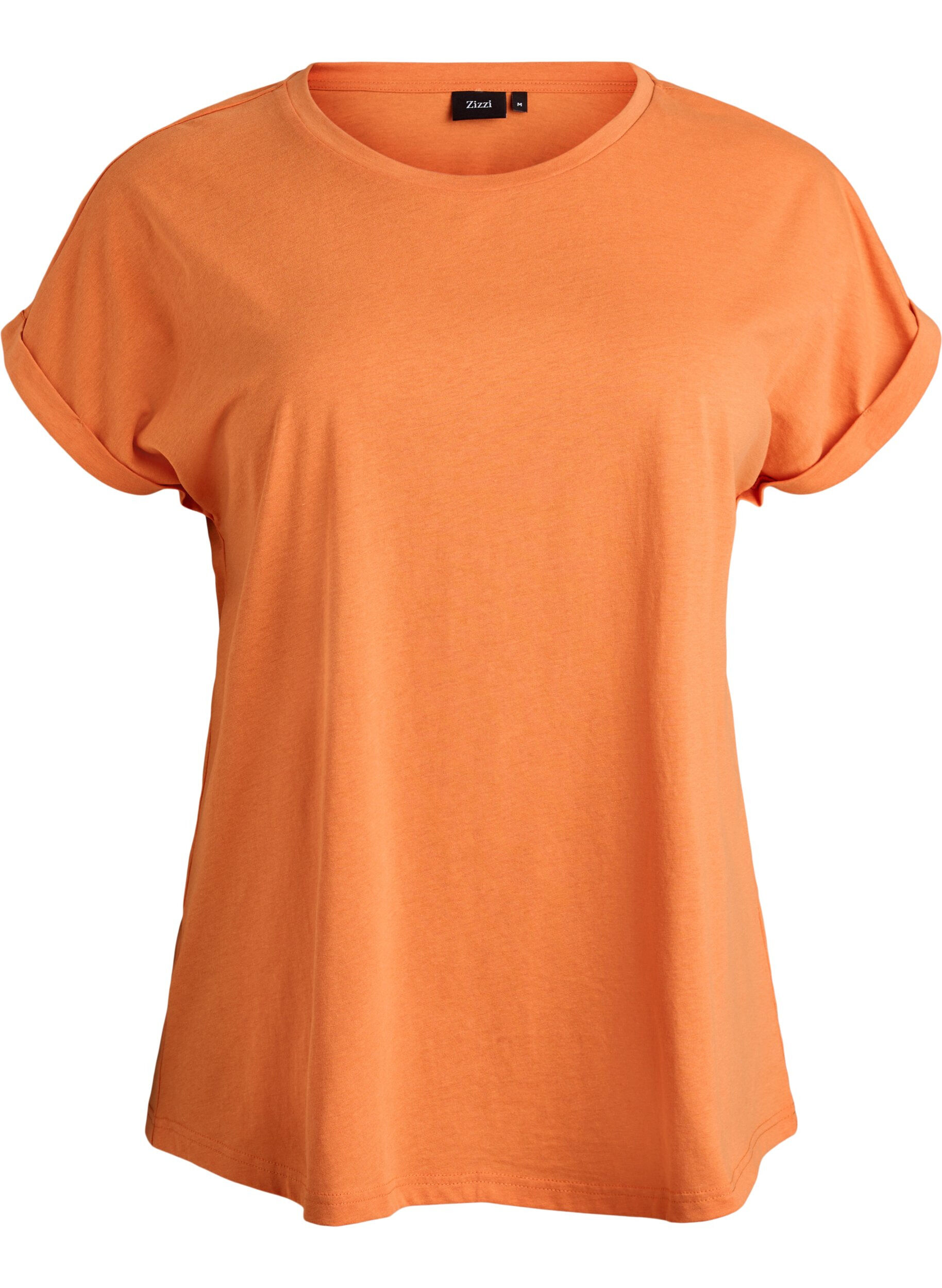 T-shirt met korte mouwen van katoenmix