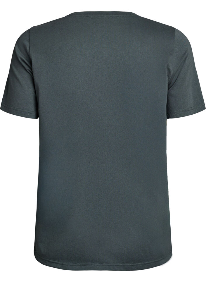 T-shirt met print, Groen, Packshot image number 1