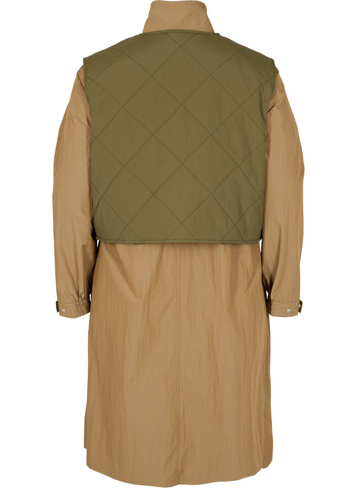 Parka jas met afneembaar vest, Ermine w. Grape Leaf, Packshot image number 1