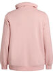 Sweatshirt met hoge kraag en zakken, Rood, Packshot image number 1