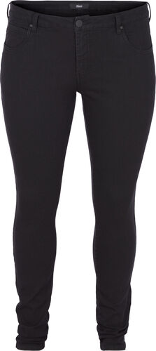 super slim fit Amy jeans met hoge taille, Black, Packshot image number 0