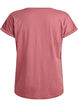 T-shirt met korte mouwen in een katoenmix, Roze, Packshot image number 1