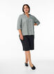 Linnen en viscose shirt met 3/4 mouwen, Groen, Model image number 1