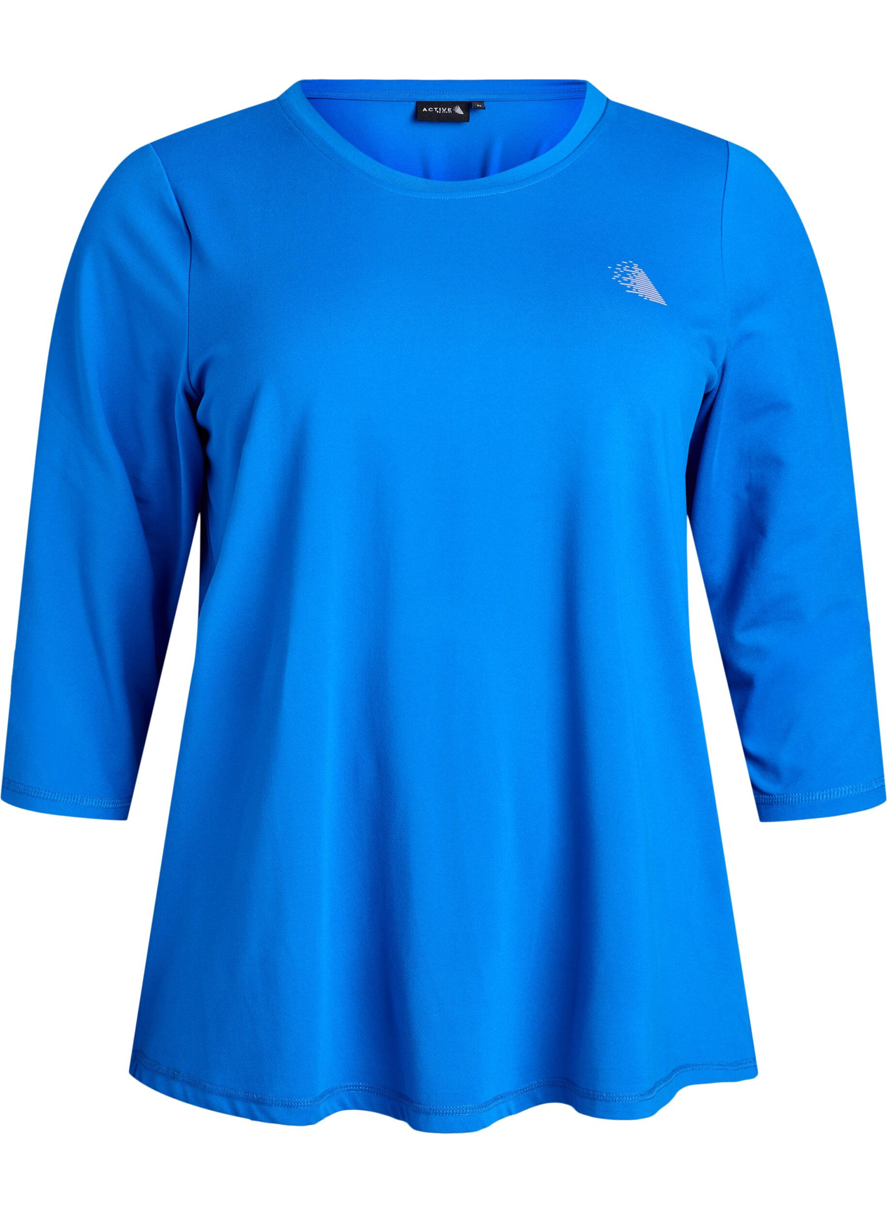 ZizziTraining blouse met 3/4 mouwen, Blauw, Packshot image number 0