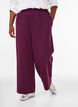 Sweatpants met hoge taille en wijde pijpen, Paars, Model image number 2