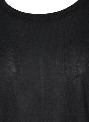 Effen blouse met lange mouwen, Black, Packshot image number 2