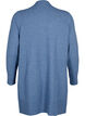 Geribd gebreid vest met zakken, Blauw, Packshot image number 1