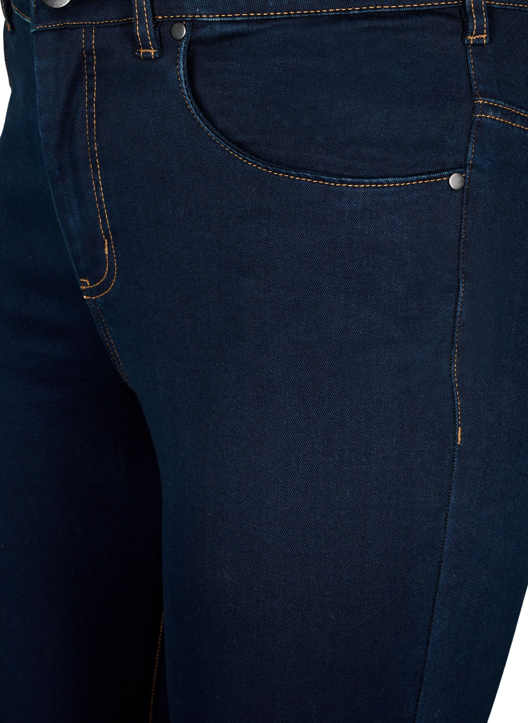 Zizzi Super slim Amy jeans met hoge taille, Unwashed, Packshot image number 2