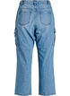 Losse pasvorm cargo jeans met hoge taille, Light Blue, Packshot image number 1