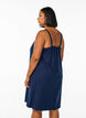 Jurk met middelhoge bandjes van biologisch katoen, Blauw, Model image number 2