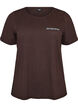 T-shirt met motief, Bruin, Packshot image number 0