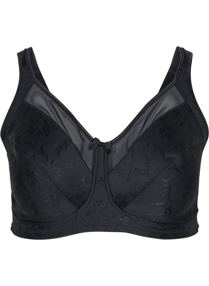 Beha met mesh details, Black, Packshot image number 0