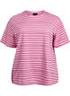 Gestreepte T-shirt, Roze, Packshot image number 0