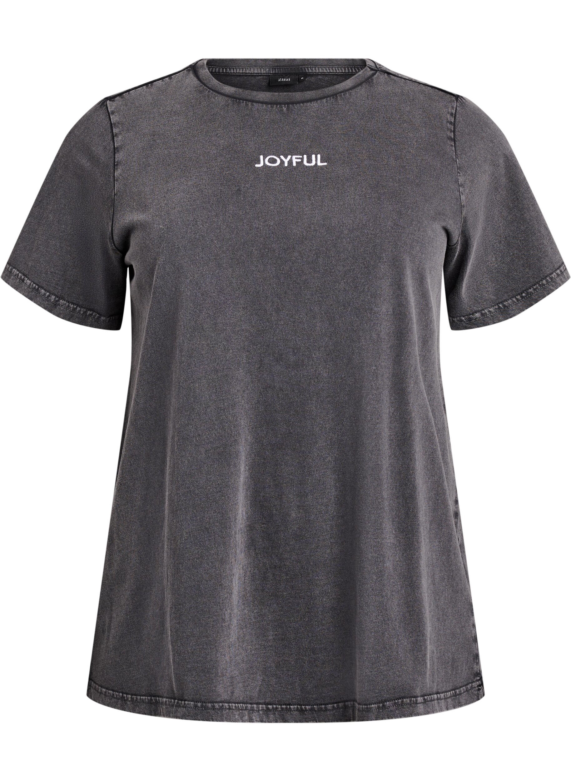 T-shirt in biologische katoen met print op de achterkant