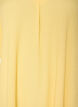 Midijurk met V-hals en textuur, Geel, Packshot image number 2