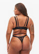 String met string details en kant, Black, Model image number 1