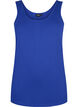 Solide kleur basis top in katoen, Blauw, Packshot image number 0