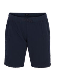 Losse short met zakken in katoen, Blauw