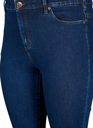 Amy jeans met een hoge taille en super slanke pasvorm, Dark blue, Packshot image number 2