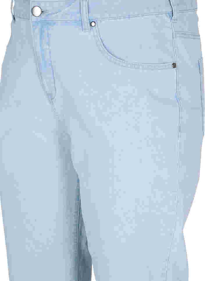 Straight jeans met enkellengte, Light blue denim, Packshot image number 2