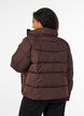 Korte pufferjas met hoge kraag, Bruin, Model image number 2