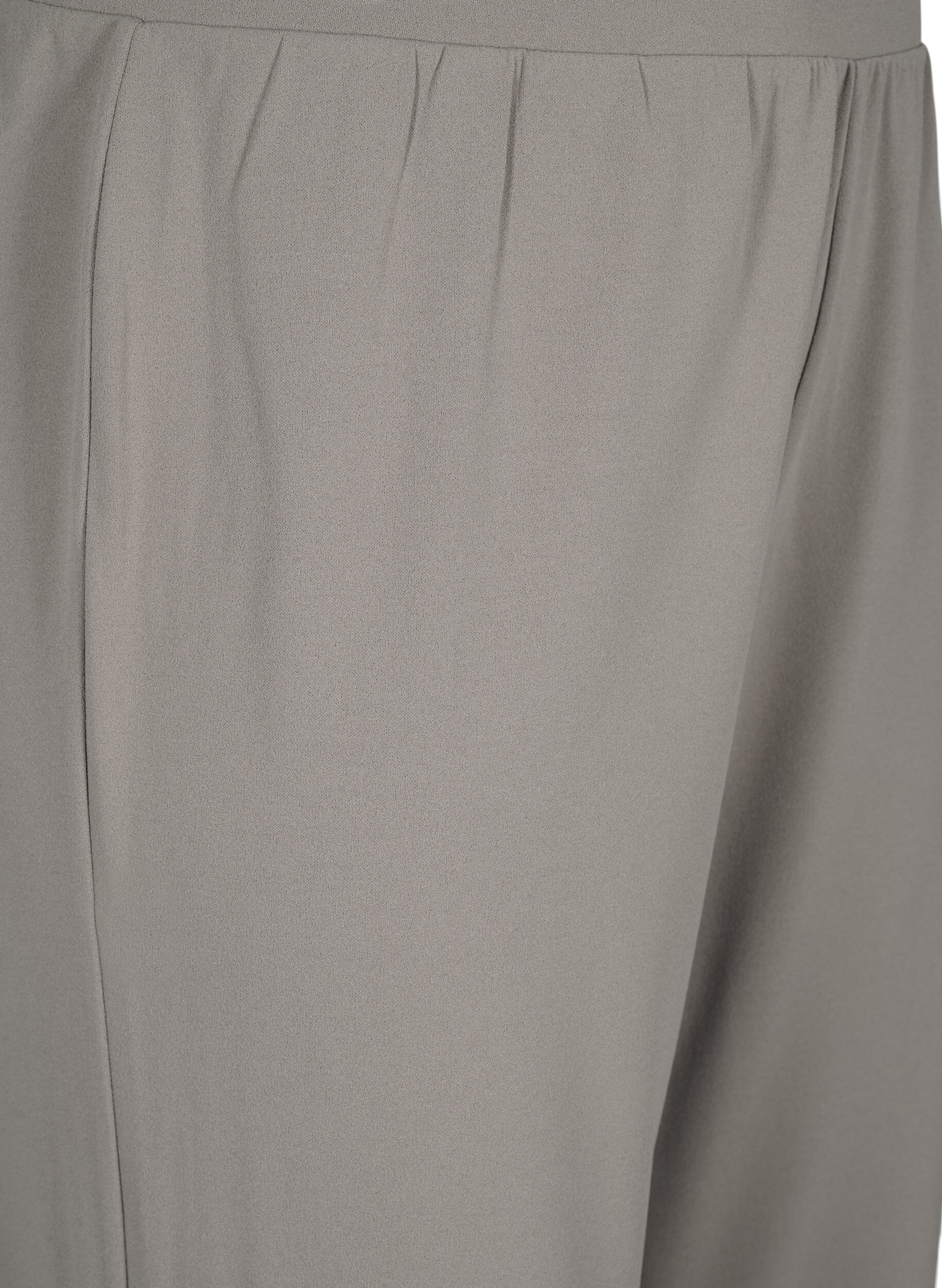 ZizziBroek met rechte pasvorm, Beige, Packshot image number 2