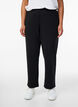 Broek met straight fit, Zwart, Model image number 2