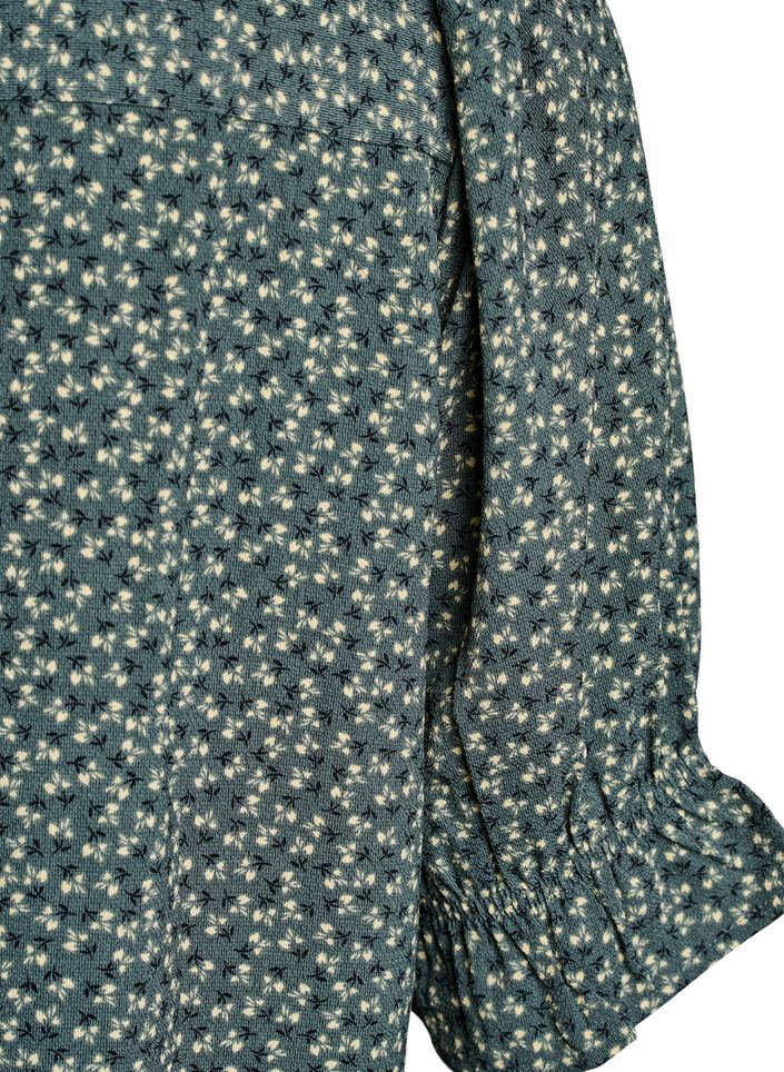 Shirtblouse met 1/2 mouwen, Groen, Packshot image number 3