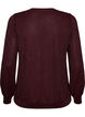Blouse met verticale structuur en glitterdraad, Rood, Packshot image number 1