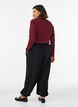 Jersey ballonbroek met hoge taille, Zwart, Model image number 1
