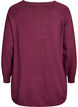 Gebreide blouse met knoopjes aan de zijkant, Rood, Packshot image number 1
