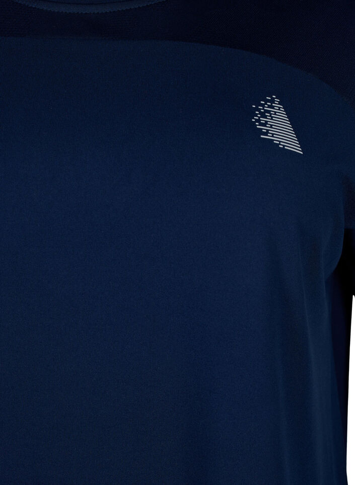 Trainings-T-shirt met ronde hals, Black Iris ASS, Packshot image number 2