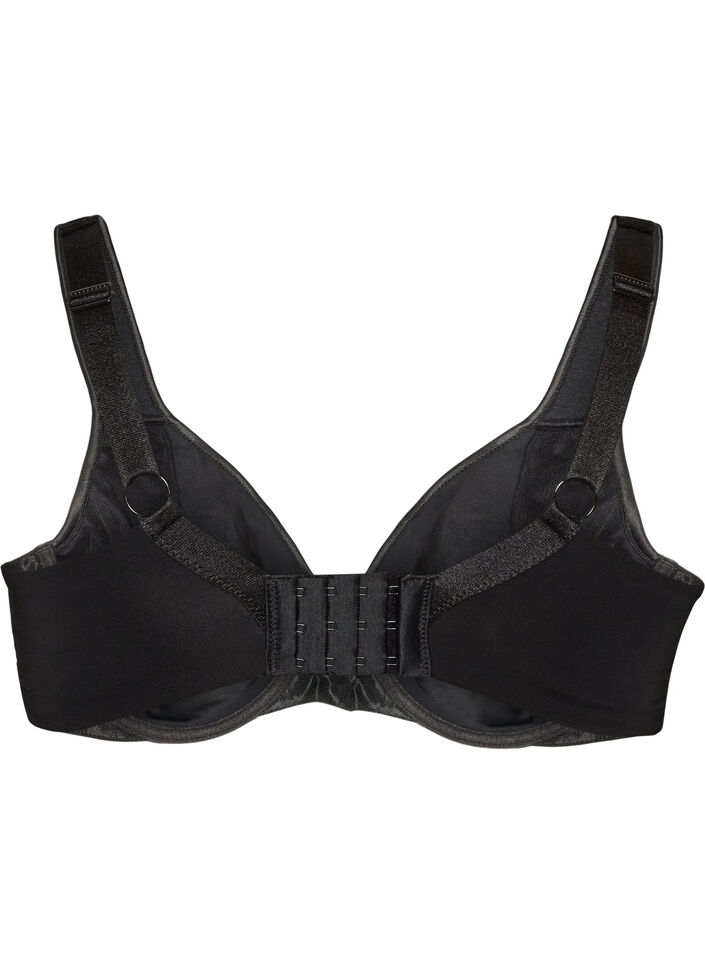 Minimizer-bh met gewatteerde bandjes, Zwart, Packshot image number 1