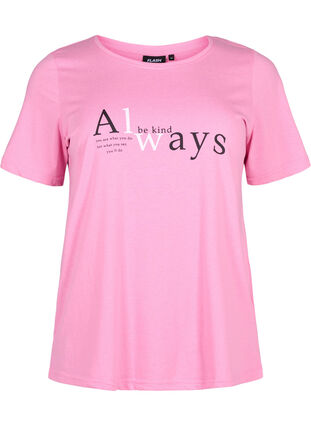 FLASH - T-shirt met motief, Begonia Pink Always, Packshot image number 0