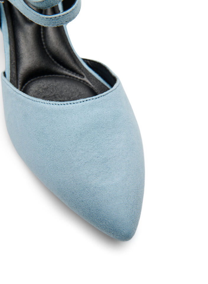 Pumps met dubbele bandjes, Blauw, Packshot image number 3