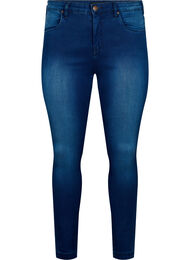 Super slim Amy jeans met hoge taille, Blue denim, Packshot
